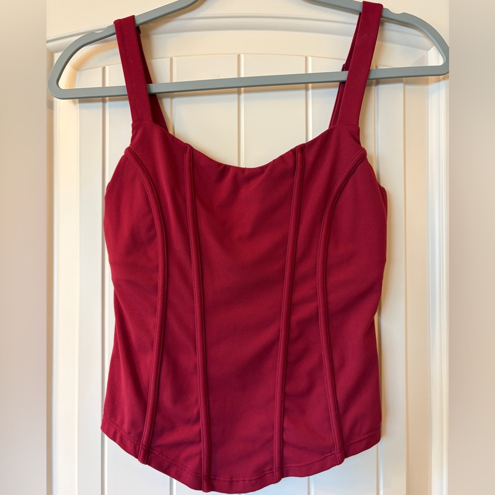 POPFLEX Rich Burgundy Top & pants set